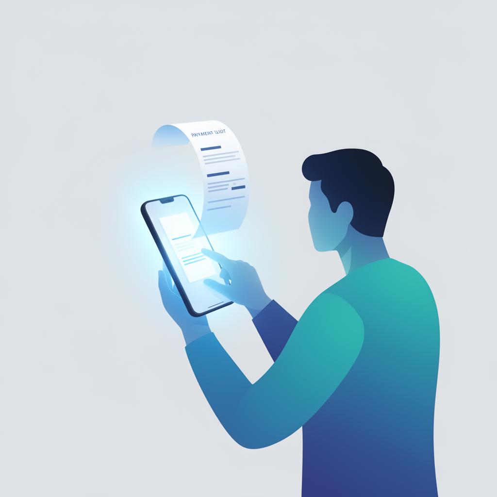 Easy bill payment on smartphone